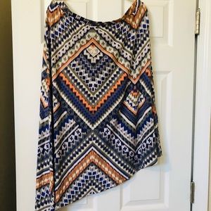 Chico’s multicolored skirt.